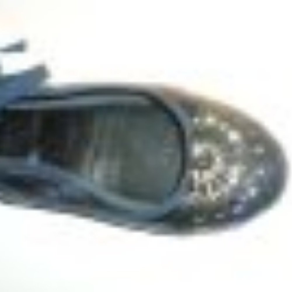 Jimmy Choo Blue Jeweled Toe Grosgrain Ankle Strap Ballet Flats - Picture 4 of 13